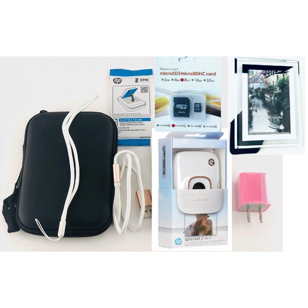 HP Sprocket 2in1 Instant Camera & Pocket Photo Printer + Travel case+