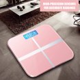thumbnail image 3 of Amdohai Weight Scale Precise Digital Body Weight Bathroom Scale Tempered Glass with Lighted LCD Display Step-On Technology 400 lbs Round Corner Design, 3 of 8