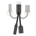 thumbnail image 2 of Exquisitely Designed Durable 2 In1 Usb-c Type C To 3.5mm Jack Aux Audio Cable Charging Cable Headphone Adapter, 2 of 6