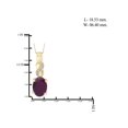 thumbnail image 5 of 4 1/3 Carat T.G.W. Ruby And White Diamond Accent 14K Gold over Silver 3-Piece Jewelry set, 5 of 7