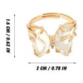 thumbnail image 2 of Anillos para mujer, regalos para mujer, anillo de boca viva transparente de color, anillo femenino Ins Net Red Girl, anillo de moda, anillo vivo, 2 of 2
