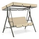 thumbnail image 3 of Juego de cubierta para columpio de patio, impermeable, cojín para columpio de patio, funda para asiento de columpio Beige, 3 of 8