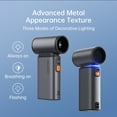 thumbnail image 5 of JISULIFE Portable Turbo Fan - 100-Speed Adjustable, 9000mAh Rechargeable, LED Display, Metal Shell with Accessories, 5 of 10