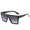 Bright Black Frame Double Gray, variant on Large Rim Sunglasses Fashion One Piece Unisex Eyewear UV Protection European And American Style Outdoor