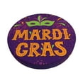 thumbnail image 2 of Lsque Mardi Gras2 Round Bar chair cushion covers Velvet Fabric Premium Comfort Protects from Scratches and Stains for 14-17 Inch Chair- 12 inch, 2 of 7
