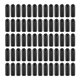 thumbnail image 2 of 100Pcs Rubber End Caps 4Mm ID PVC Round Tube Bolt Cap Cover Screw Thread Protectors Black, 2 of 5