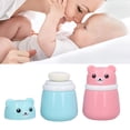thumbnail image 1 of Cartoon Bear Powder Puff Box, Body Powder Container Portable Fine Powder 2 Pcs  For Home For Travel, 1 of 8