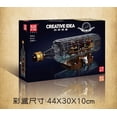thumbnail image 4 of Mould King 10066 Pirate Ship Building Block The Queen Anna's Revenge Ship in A Bottle Model Sailboat Toys Assembly Brick Kids Christmas Gifts, 4 of 9