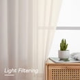 thumbnail image 3 of Juego de 2 paneles Sheer Curtains OWENIE Cream, 213 cm de largo, 3 of 7