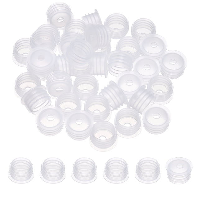 Adaptador de botella de plástico Uxcell para 15mm, 60 piezas de tapón de botella presionable