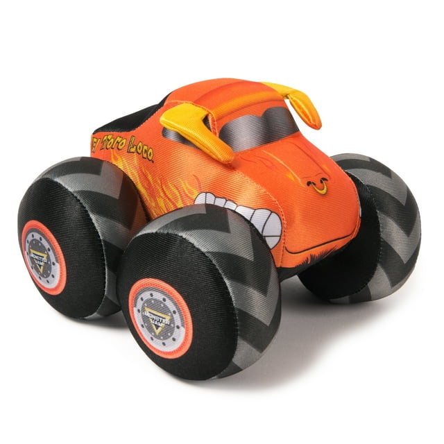 Monster Jam Official El Toro Loco Monster Truck with Sound, Plush Toy, Monster Truck for Boys and Girls, Kids Toys for Ages 3 and Up, 7”