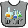 thumbnail image 3 of Inktastic Future Scientist with Beakers, Test Tubes and Formulas Boys or Girls Baby Bib, 3 of 4