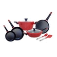 thumbnail image 1 of Batería de Cocina set 9 piezas color rojo Salty, 1 of 8