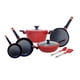 thumbnail image 1 of Batería de Cocina set 9 piezas color rojo Salty, 1 of 8