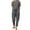 Grey, variant on vigerkar Women's Linen 2-Piece Set - Summer Short Sleeve T-Shirt & Pocket Pants Casual Outfit, Breathable Lounge Wear Black, XXL