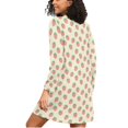 thumbnail image 2 of joogoo Strawberry Cute Women's Long Sleeve Nightgown Sleepwear XL, 2 of 8