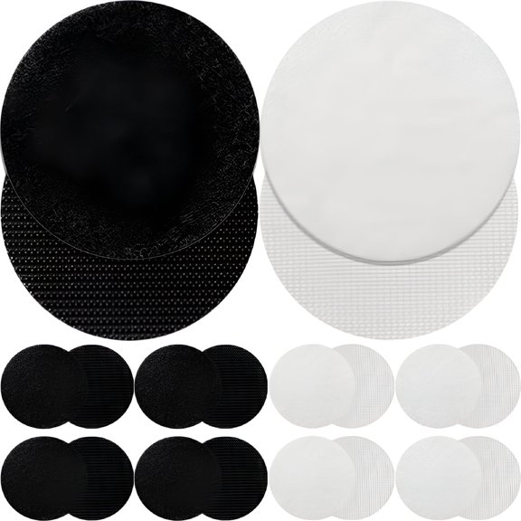 RLESO Rug Pad 50 Pairs Rug Pad Round Non Slip Rug Carpet Tape Hardwood Floor Carpet Gripper
