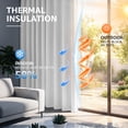 thumbnail image 4 of TOPICK Solid Blackout Curtain Drapes Panel Pair, Set of 2, 30" W x 63"L, White, 4 of 12