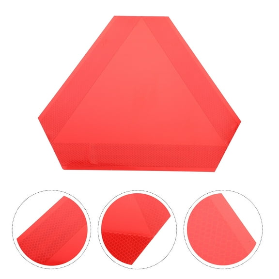 TAILTOSS 1Pack Metal Reflective Triangles For Slow Moving Vehicle Sign 15.72X13.76X0.02In