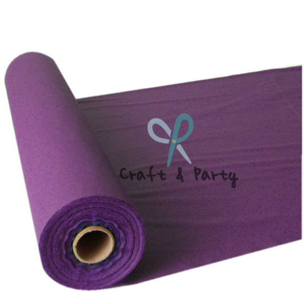 Plastic Banquet Tablecloth Roll, Purple, 40in x 100ft
