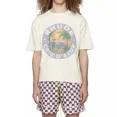 thumbnail image 2 of Camiseta de manga corta estilo americano con cuello redondo, holgada y moderna, con póster vintage de Rhude Niche para hombre, 2 of 4