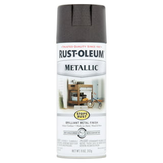 Rust-Oleum 7272830 Stops Rust Metallic Spray Paint, 11 oz, Dark Bronze