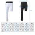 thumbnail image 5 of Manfiter 2 Pack Men's One Leg Compression Leggings with Pockets Sports Base Layer Tights for Basketball Workout & Running, 5 of 9