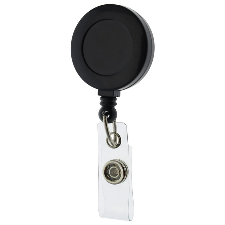 Bulk 100 Pack - Premium Retractable ID & Key-Card Badge Reels with Secure  Metal Belt Clip and 34” Pull by Specialist ID 