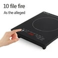 thumbnail image 2 of Graflsoa Table de Cuisson Intelligente Portable à Induction avec Écran Tactile, Haute Puissance 2200W, Double Tension 110V/220V, Conception Étanche, Panneau Microcristallin Noir, Appareil de Cuisine Compact, 2 of 6