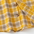 thumbnail image 7 of Coerni Toddler Baby Girls Flannel Plaid Shirt Tartan Jacket Boys Long Sleeve Button Down Lapel Blouse Casual Buffalo Check Coat, 7 of 7