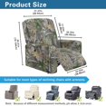 thumbnail image 6 of Yuyamidu Camo Reclining Chair Covers 4 Pieces Stretch Recliner Couch Protector for Living Room Easy to Install Slip Covers for Recliners with Arms Gift for Friends, 6 of 8