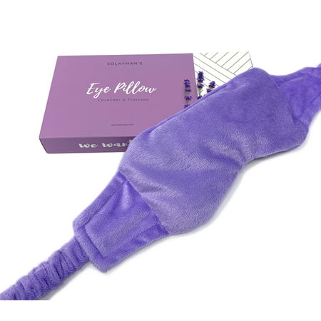 Aromatherapy Lavender Eye Pillow Mask for Sleeping, Yoga, Dry Eyes, Headache, Migraine Relief