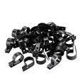 thumbnail image 2 of Organizador de Clips de Abrazadera Tipo R de Nylon para Gestión de Cables, Ajuste para Diámetro de Cable 23-26mm, Negro, 40 Pcs, 2 of 5