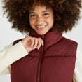 thumbnail image 4 of Juniors' Aeropostale Cropped Puffer Vest Color: Grey Size: MEDIUM, 4 of 4