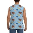 thumbnail image 4 of Daiia Sea Turtle Printed Men's Tank Tops,Casual Soft Sleeveless Gym Muscle Shirts Bodybuilding Tee-3X-Large, 4 of 8