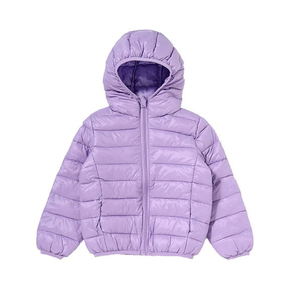 XBASW Toddlers Kids Light Puffer Cotton Jacket Winter down Coats Water-Resistant Hooded Warm Outerwear for Boys Girls 3-10 Years