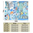 thumbnail image 4 of Manta de franela ultra suave con dibujos de ardillas, cálida y acogedora, regalo para niños, niñas, viajes, camping, sofá cama de 152 x 127 cm, 4 of 8