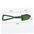 thumbnail image 4 of OUNONA Pelle Militaire Verte Multifonctionnelle Outil Pliant d'Extérieur pour la Randonnée, le Camping et la Survie, 4 of 8
