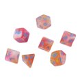 thumbnail image 2 of 7 Die dés Ensemble Polyèdre Acrylique dés Table Multi Couleur de Jeu dés pour Jeu de Rôle de Conseil de Type 5, 2 of 8