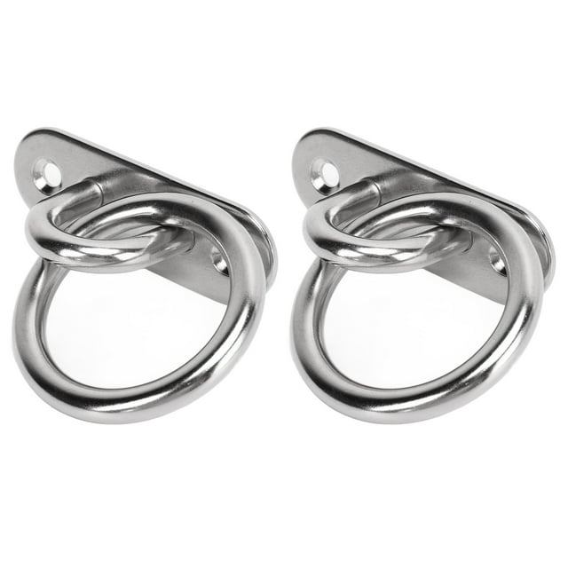 Hooks Pad Eye Plate, Practical Highly Polished Heavy Duty Pad Eye Plate For Boat 8MM