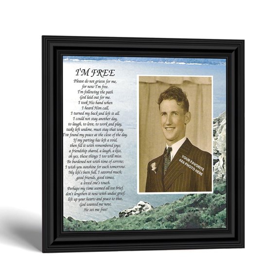 Memorial Picture Frame, Bereavement Gift for Loss of a Parent
