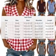 thumbnail image 3 of MORESEC Women Plus Size Collared Sleeveless Button Down Plaid Casual Tank Top for Women Dressy Basic Tops Party Summer Clothes, Wine 3XL, 3 of 8