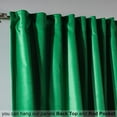thumbnail image 5 of 3S Brother's Extra Long Solid Luxury Matte Velvet Soft Curtain Jade Single Panel Hanging Back Tap & Rod Pocket Home Décor 5-25 Feet Custom Made Curtains -Made in Turkey Each(52"x300"), 5 of 7