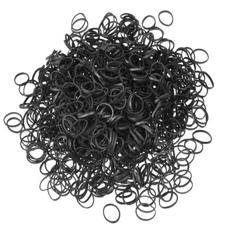 BICOASU 1000 Pack Mini Rubber Bands, Soft Elastic Bands Small Hair Ties For  Toddlers, Kids, Audits, Ponytails, Braids, Wedding Hairstyle - Black,  Black(Buy 3 Receive 5) 