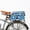 Blue, variant on Tourbon Waterproof Canvas Daisy Floral Insulated Bike Rear Rack Trunk Cooler Bag, Mint Green, 1-Pack
