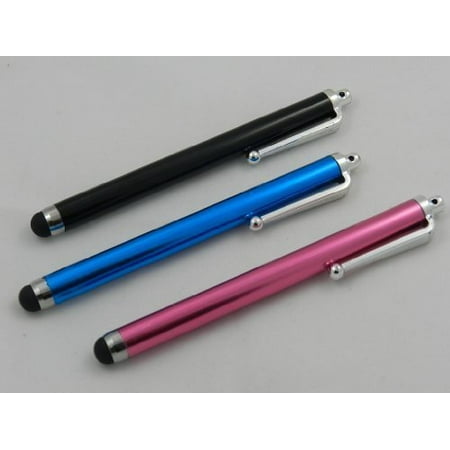 Fenix Pack of 3 Pcs Pink Blue Black Universal Stylus Touch Screen Pen for All touch screen tablets and