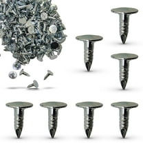 100 Pack 1/2 Inch - Steel Roofing Felt Nails, Roofing Felt Pins Suit for Shed Roof Roofing Felt Slate Boards, Broad Head Pins