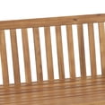thumbnail image 5 of Pochelon Acacia Wood Outdoor Hanging Porch Swing, Teak, 5 of 8