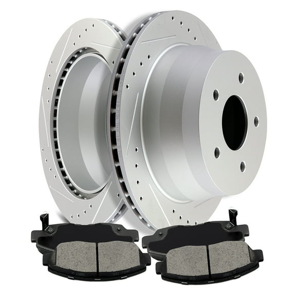 Brakes and Rotors Kits,AUTOMUTO 2pcs Rear Brake Rotors and 4pcs Ceramic Pads fit for 97-05 for Chevrolet Blazer,98-04 for Chevrolet S10,98-01 for GMC Jimmy,97-01 for Oldsmobile Bravada