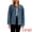 Gray Blue, variant on Women's Button Down Corduroy Collar Long Sleeve Shacket XL Retro Blue